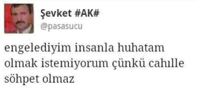 Engellediyiniz insanla huhatam olur musunuz?