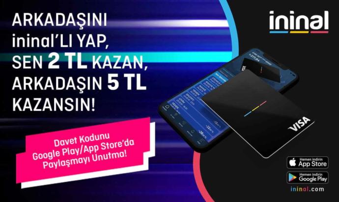 ininal davet kodu kampanyası