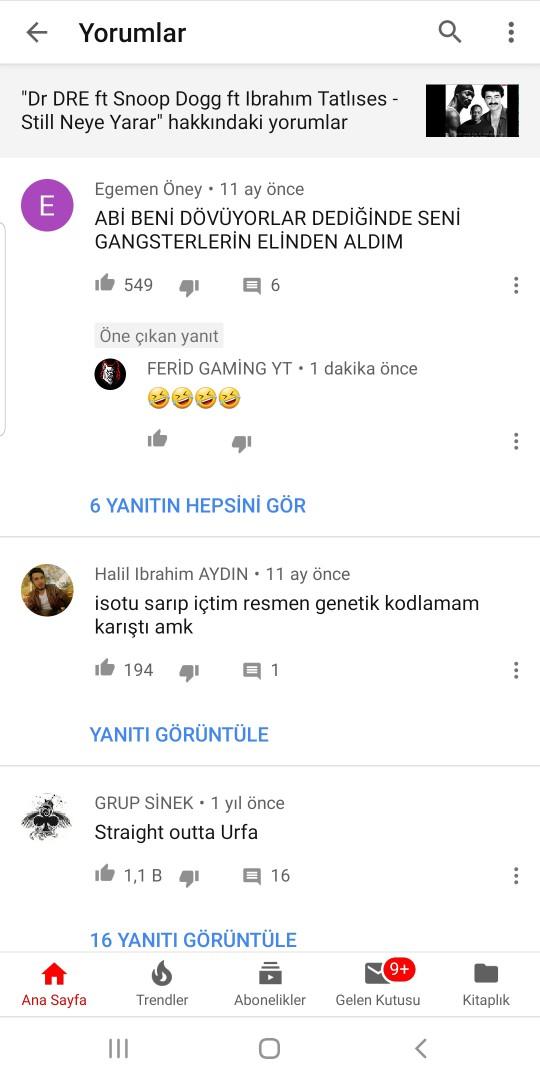 Youtube'daki dinlediğiniz müziklere yapılan yorumları okuyor musunuz?
