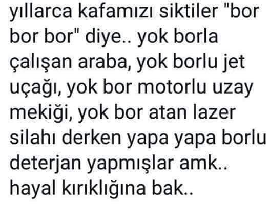 Bor'dan uretilen camasir deterjanini kullanan var mi?