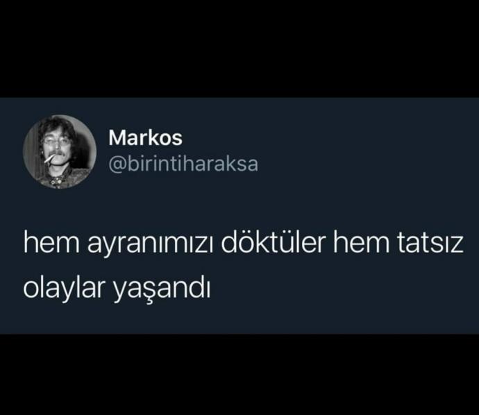 Ayranınız mı döküldü yoksa?