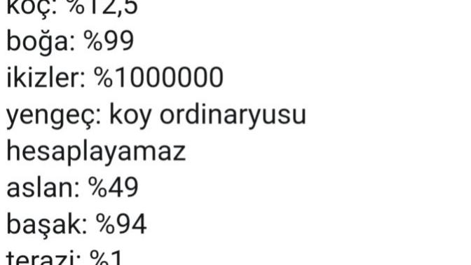Koy ordinaryussu hesaplayamaz ne demek?