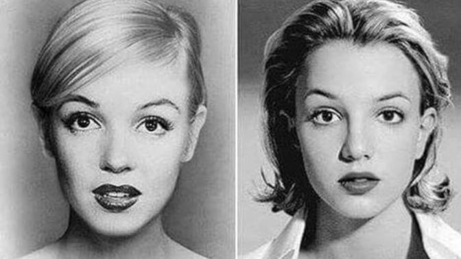 Marilyn Monroe ile Britney Spears'in bir birine çok benzemesi?