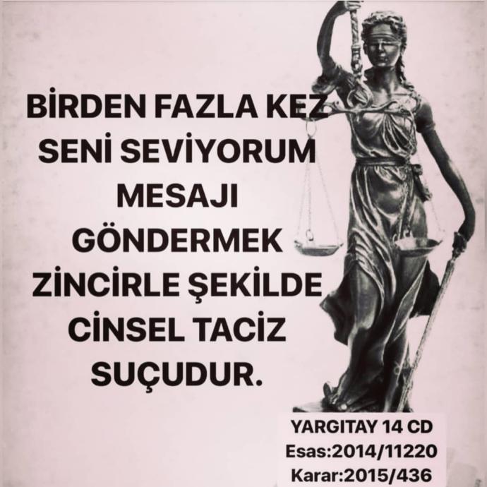 Artık birden fazla zincirleme 'Seni Seviyorum' mesajı atmak taciz suçuna giriyor. Bu durumda sen en son ne zaman bu suçu işledin?