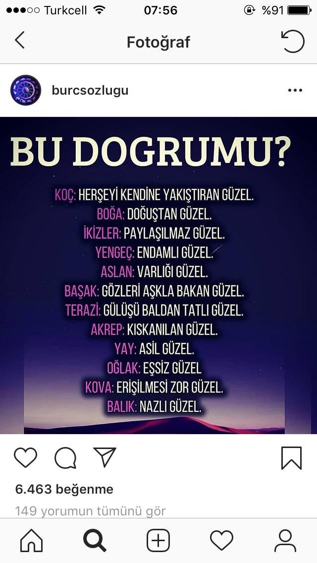 Kızlar, Burçlar bu doğrumu?