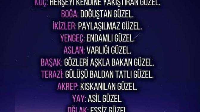 Kızlar, Burçlar bu doğrumu?