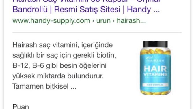 Hairash saç vitamini kullanan var mı?