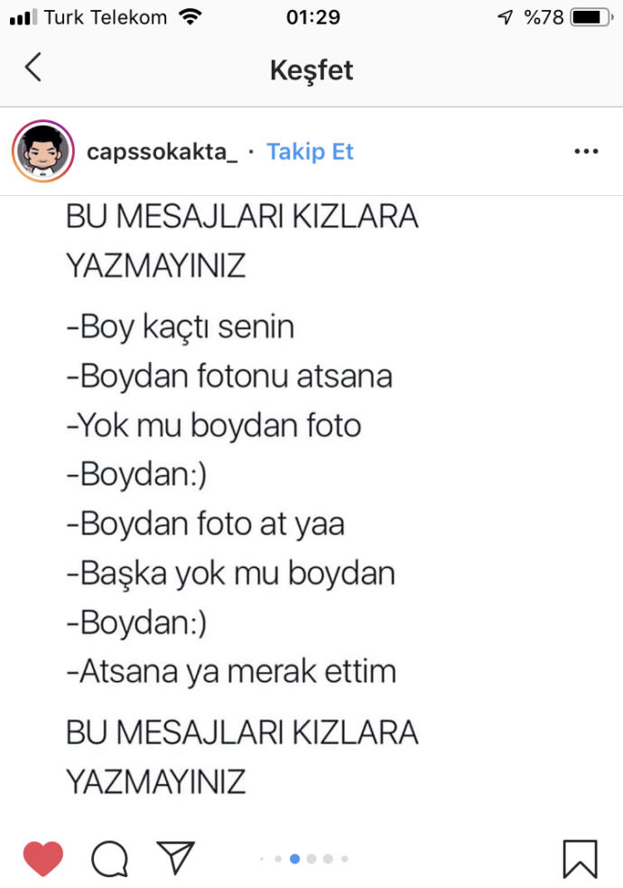 Ne düşünüyorsunuz? bu gibi mesajlar için?