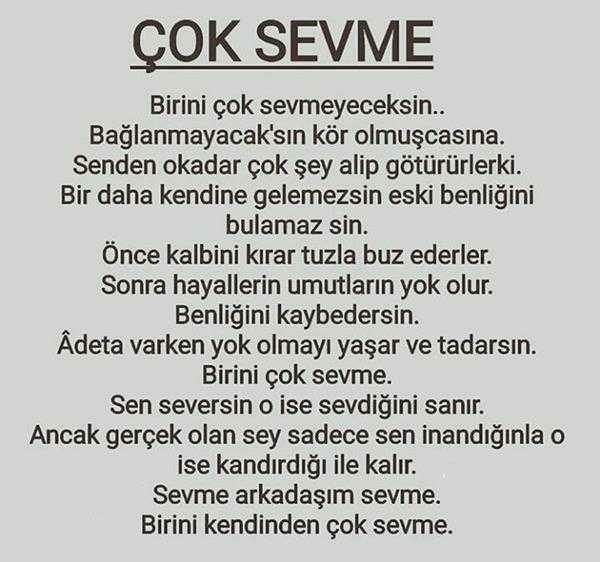 selam KS... Birini kendinizden çok sevdiniz mi?