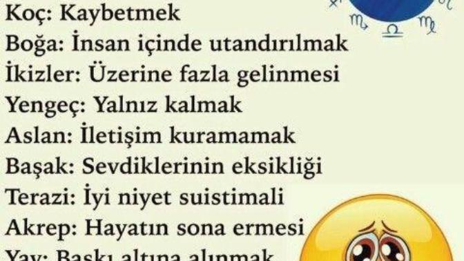 Burcunuza göre en çok neden korkuyorsunuz?