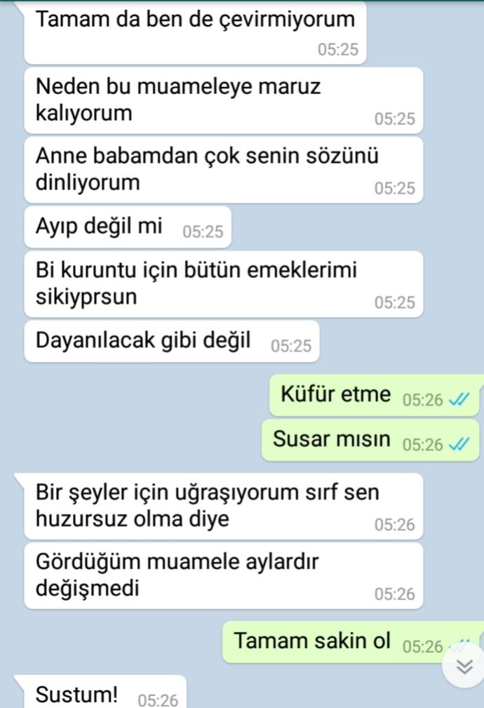 Sizce şüphelerimde haklı mıyım lütfen yardım edin?