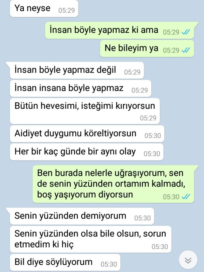 Sizce şüphelerimde haklı mıyım lütfen yardım edin?