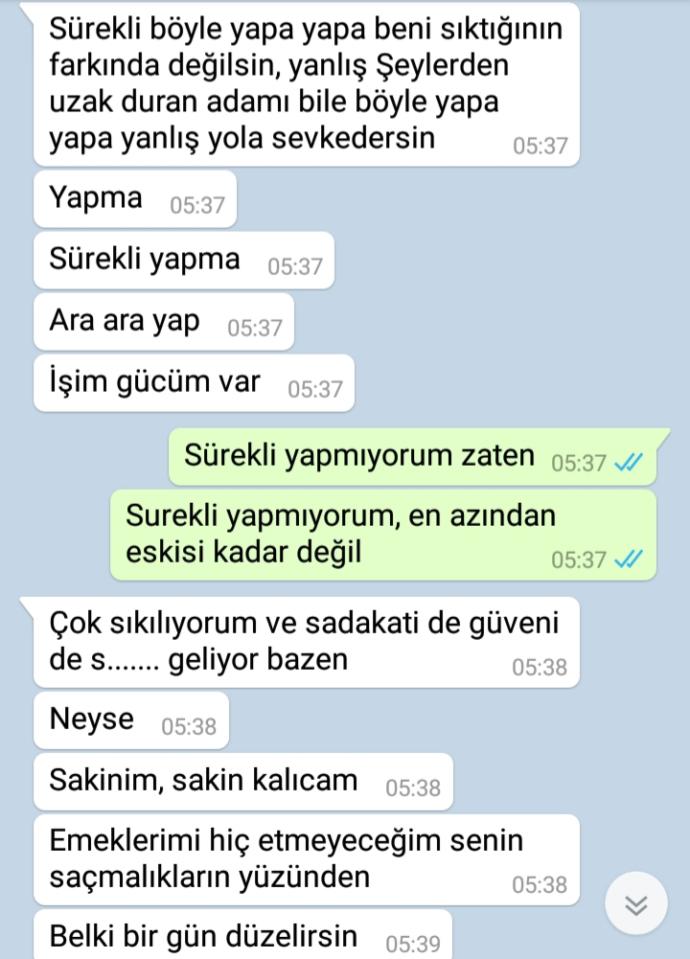 Sizce şüphelerimde haklı mıyım lütfen yardım edin?