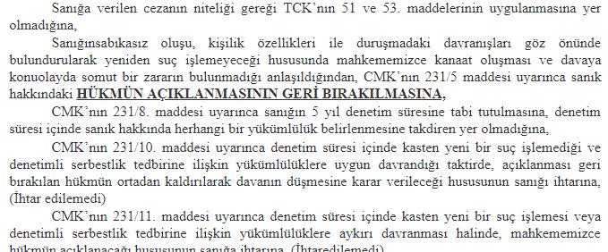 Hakaret davasında HAGB sicile işler mi?