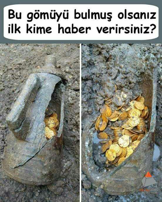 Gömü bulsanız kiminle gidersiniz?