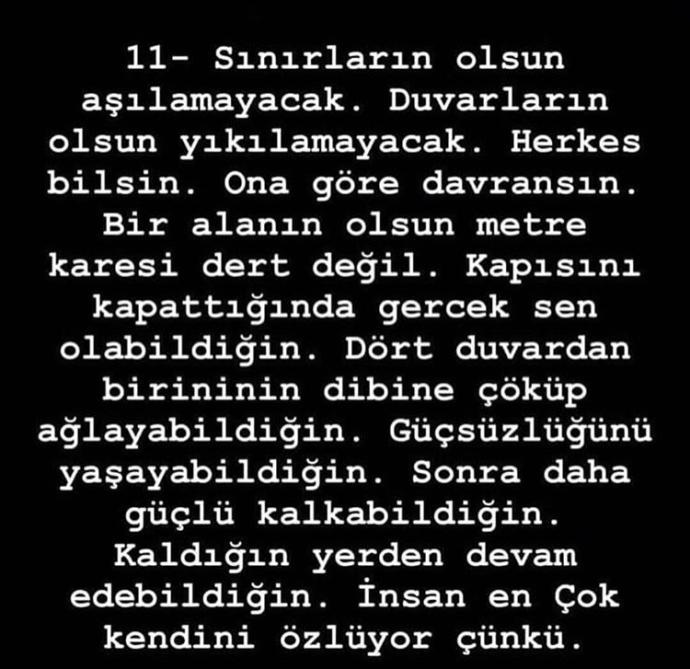 Çunku insan en cok kendini özluyor?