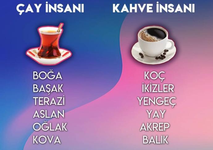 Kahve insanı mısın çay mı? Bakalım astroloji ne diyor?