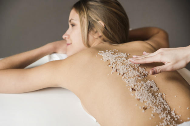 Deniz tuzu peeling