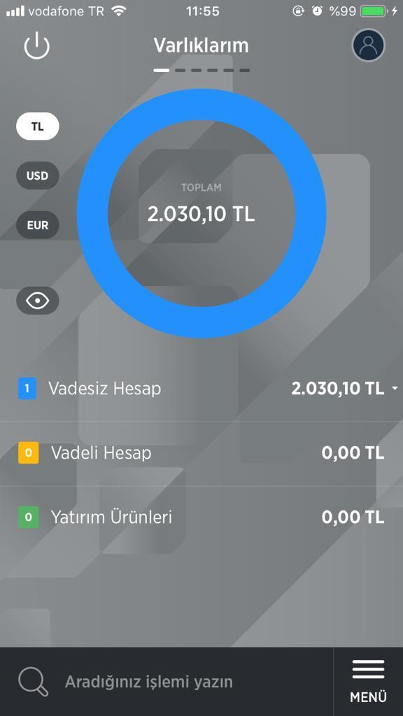 şu an cebinizde veya hesabınızda ne kadar para var?