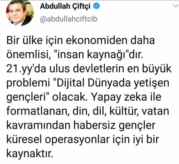 Stratejist, siyaset bilimci ve geleceğin teknoloji/bilim dünyası analizleriyle bilinen Abdullah Çiftçi'yi tanıyor musunuz?