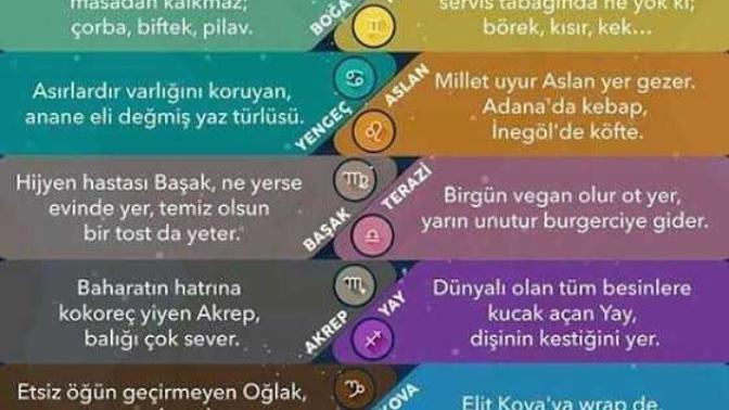 Hangi Burç Hangi Yemeği Daha Çok Seviyor?