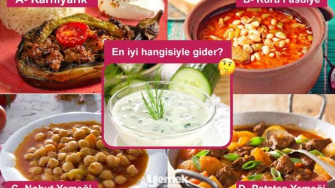 Cacık , hangi yemeğin yanına iyi gider?