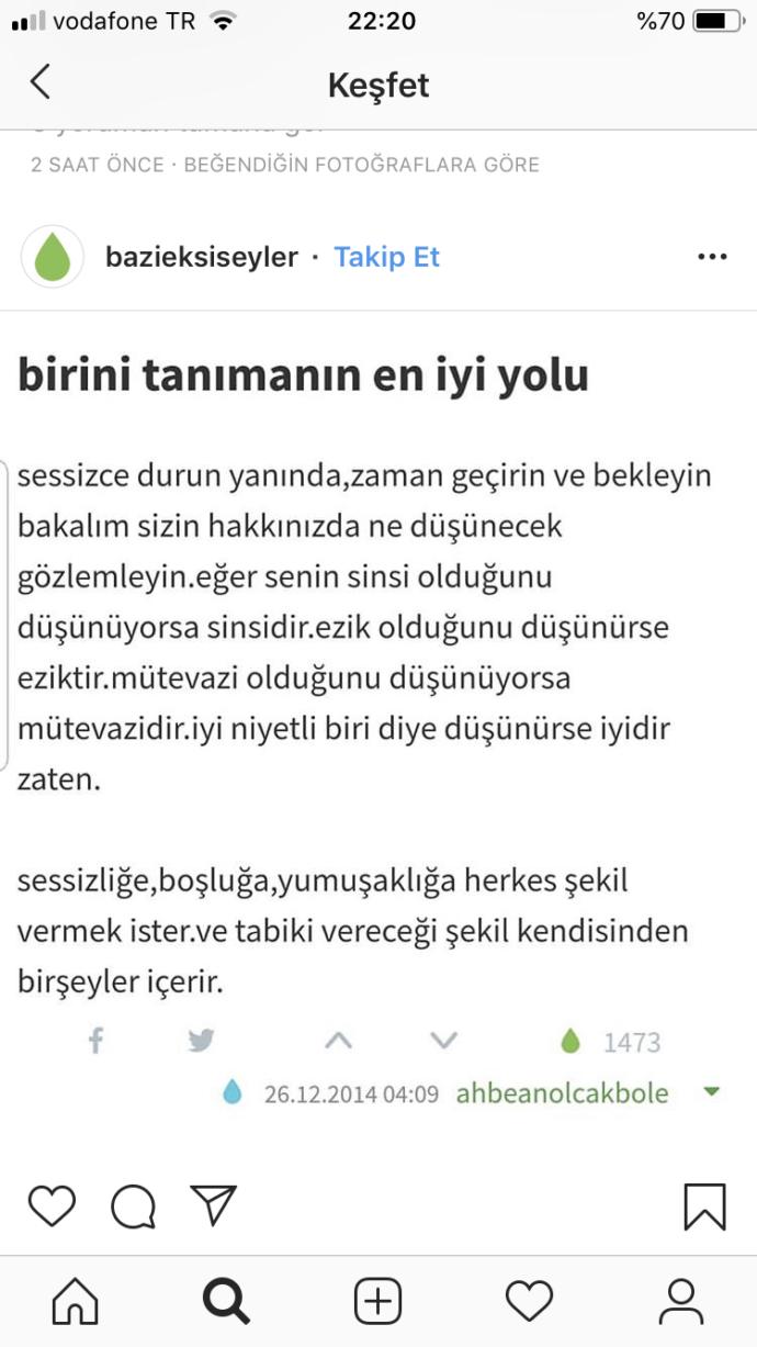 Sizce birini tanımanın en iyi yolu nedir?
