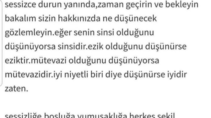 Sizce birini tanımanın en iyi yolu nedir?