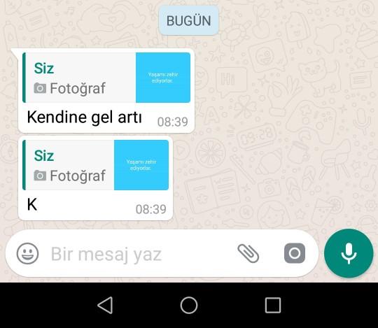 Sizce kendine gel artık derken ne demek istedi ve neden engelledi neden diğer durumları görünce engellemedi?