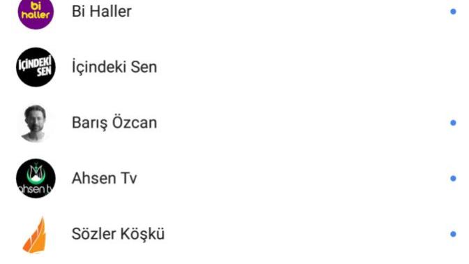 YouTube'da abone olduğunuz kanalların isimleri nelerdir?