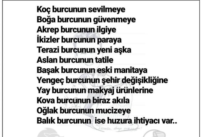 Hangi burcun neye ihtiyacı var? Senin ihtiyacın olan şey ne?