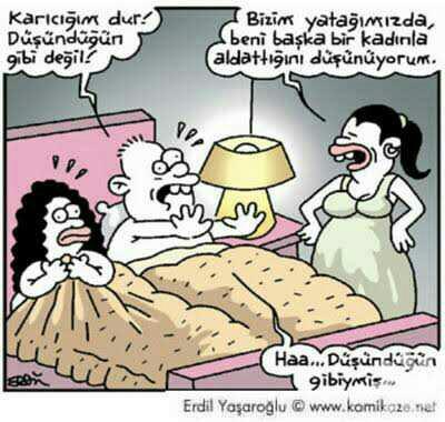 Karısını aldatan var mı aranızda?