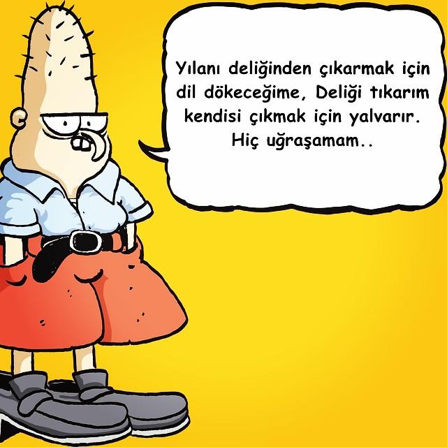 Tatlı dilinizle yılanı deliğinden çıkarabilir misiniz?