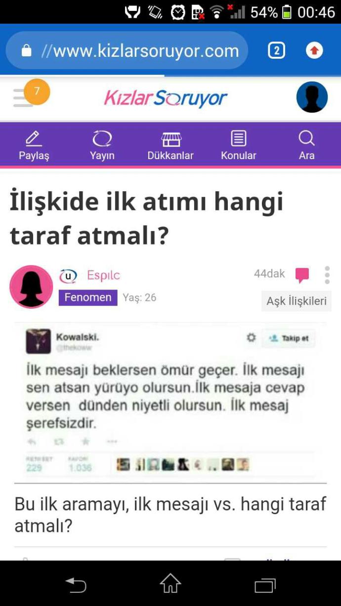 Hoşlandığım çocuğa istek attım kabul etti. Mesajı ben mi atmaliyim yoksa o mu?