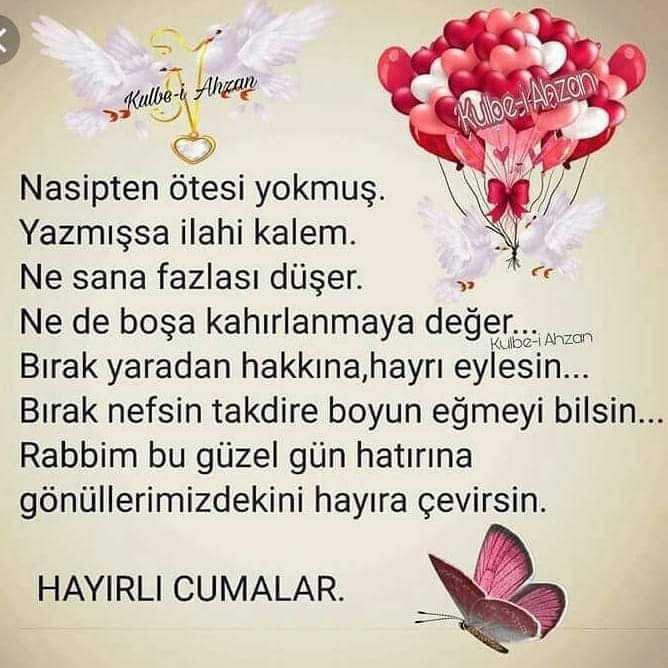 Hayirli cumalar mesaji aldinizmi?