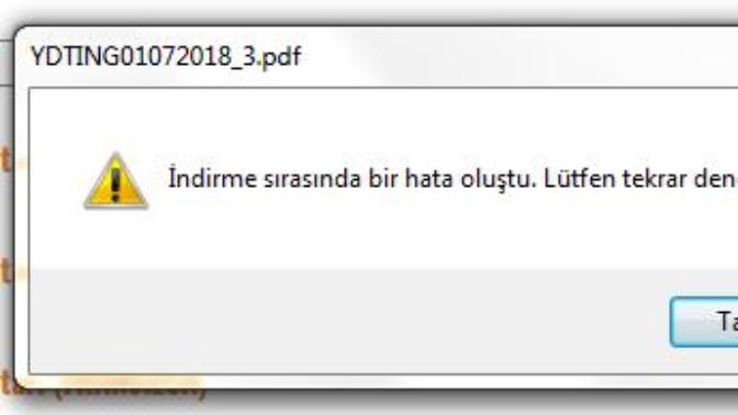 ''İndirme Sırasında Bir Hata Oluştu'' Nasıl Çözülür?