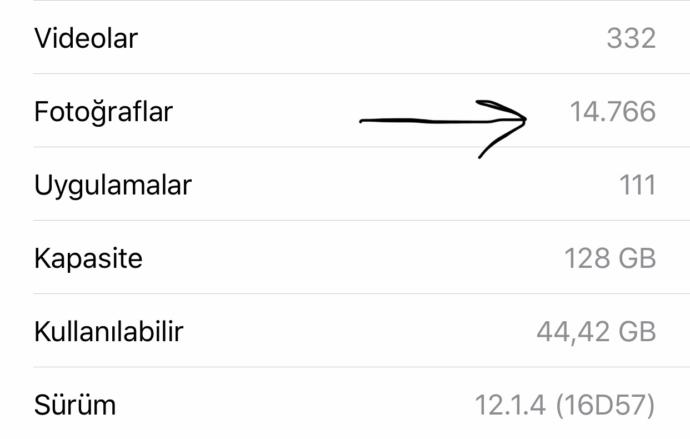 Telefonunuzda kaç tane fotoğraf var?
