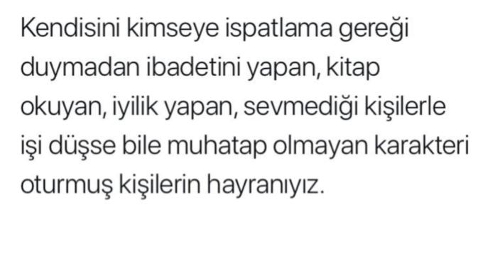 Hangi özelliklere sahip insanlara hayransınız?
