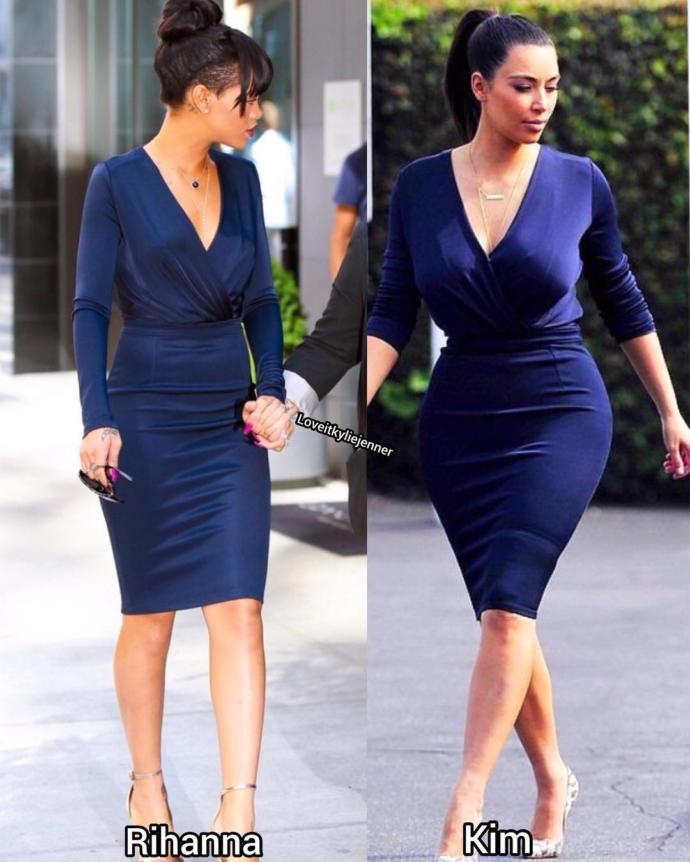 Rihanna ile Kim Kardashian saç baş kavga etse kim döver?