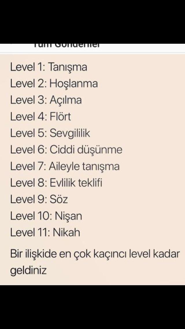 Bir ilişkide en çok hangi seviyeye geldiniz?