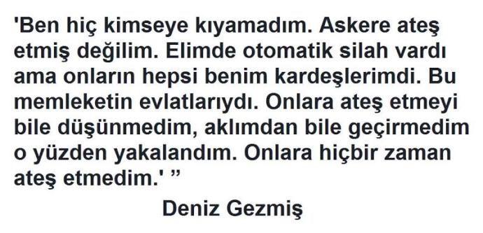 Deniz gezmiş hain mi yoksa kahraman mı?