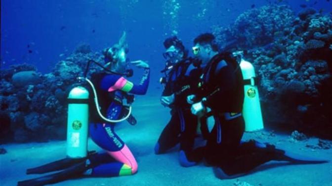 Tüplü dalış (scuba diving) yapan var mı?