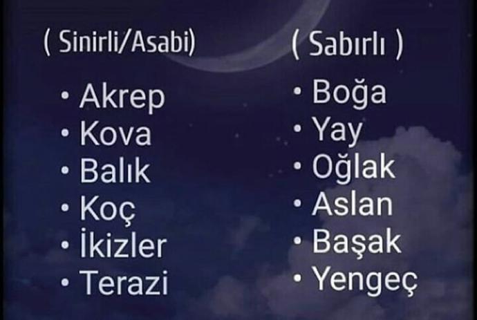 Günün burç anketi ! Sinirli misin, sabırlı mısın?