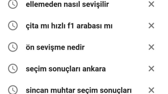 Googlede bu geçmişin çıkmaması için ne yapılır?
