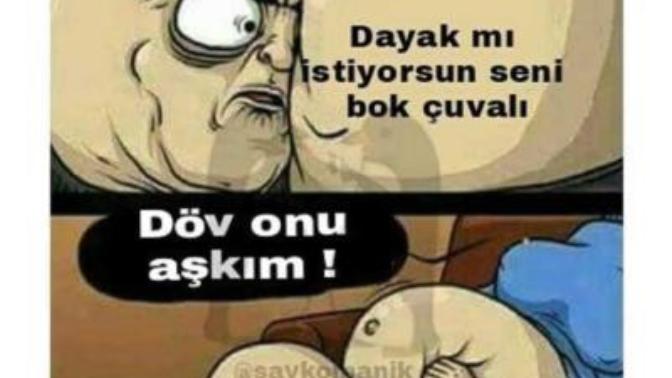 Sizcede dayak mı istiyorsun çok absürt bir tehdit değil mi?
