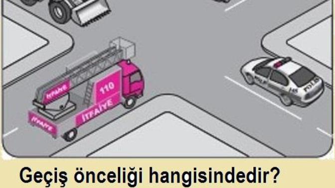 Geçiş önceliği hangisindedir?