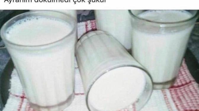Arkadaşlar ayranı nasıl dökülmedi😂?