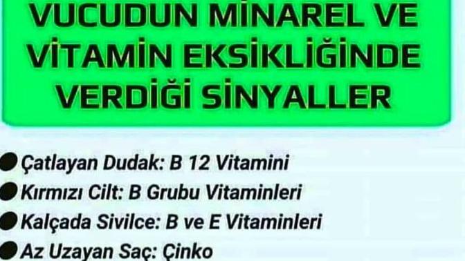 Vücudunuzda mineral eksikliği var mı?