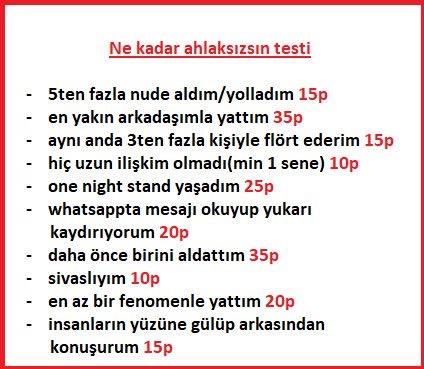 Ne kadar ahlaksızsın?