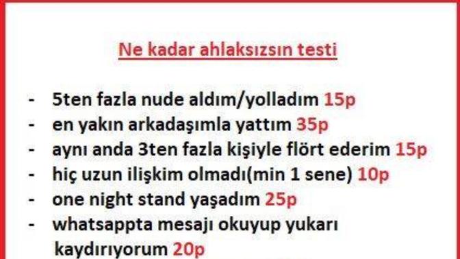 Ne kadar ahlaksızsın?